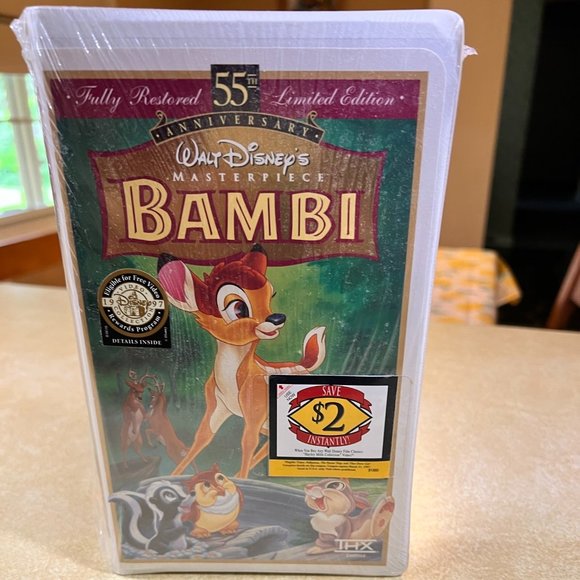 Limited Edition - Bambi VHS 55th Anniversary Brand New Sealed